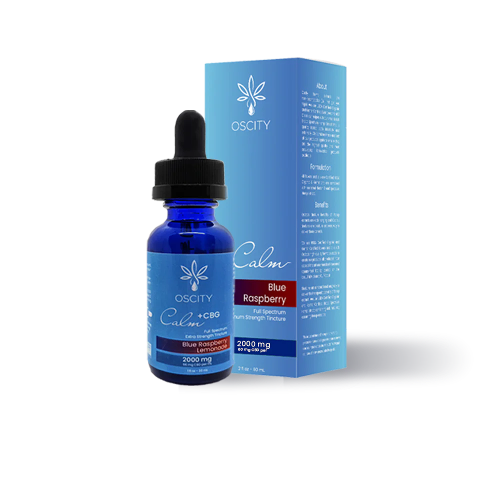 Blue Raspberry Calm Tincture CBD+CBG